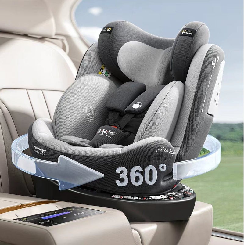 Heekin 360 Swivel i-Size Baby Car Seat with ISOFIX, for Newborn to 12 Years Old (40-150cm), Group 0+/1/2/3, Rear Facing with 5 Recline Positions - Image 1